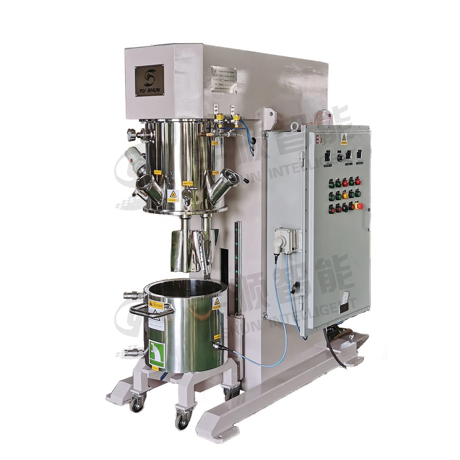 High Viscosity Vertical Planetary Propellant Kneader Rubber Kneader Machine with double blades