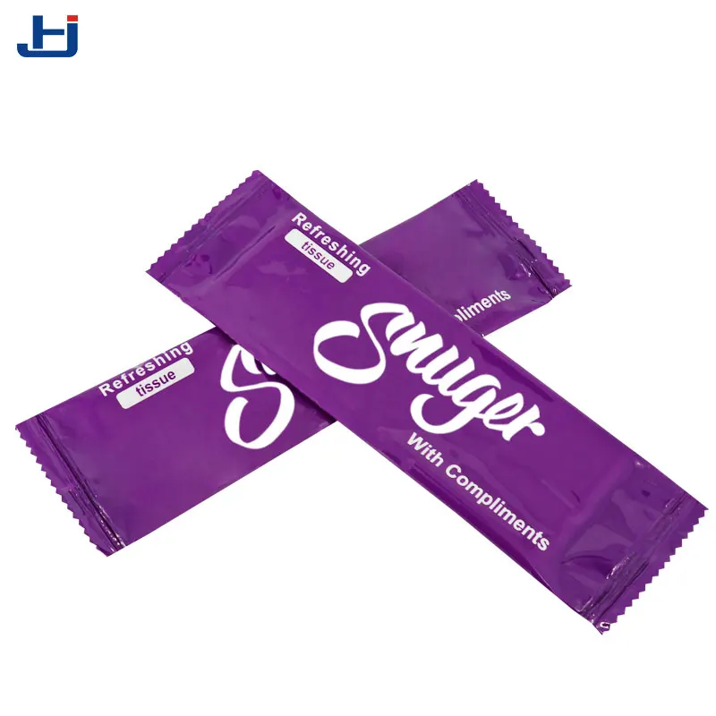 Multipurpose cleaning eco non-woven fabric single pack airline wet tissues refreshing towels wipes