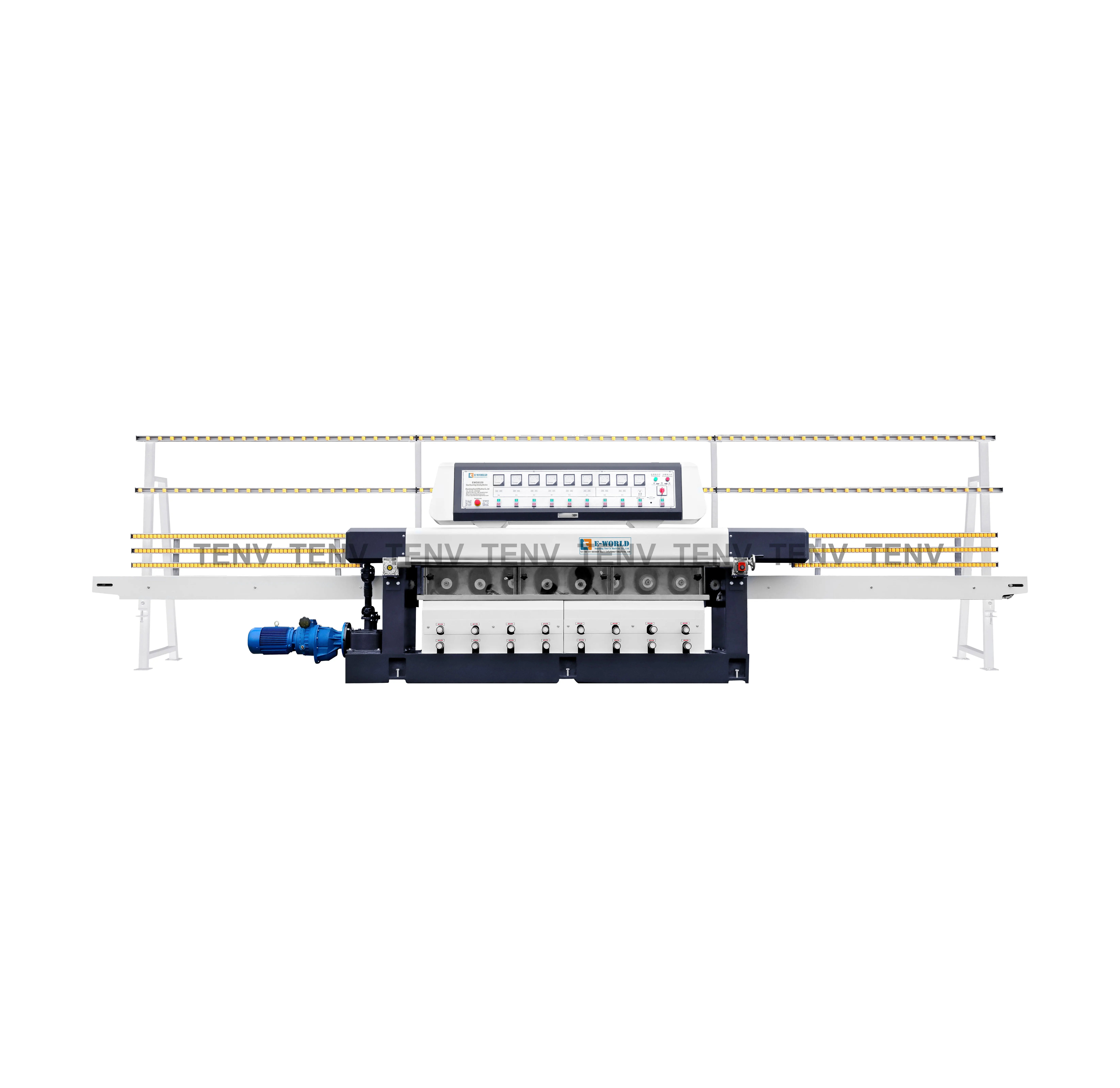 Advanced design factory direct sale multifunction 4 motors straight line glass edging machine for grinding glass