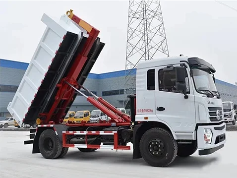 Оптовая продажа 10 м3 Dongfeng 4x2 задний погрузчик мусоровоз Съемный контейнер