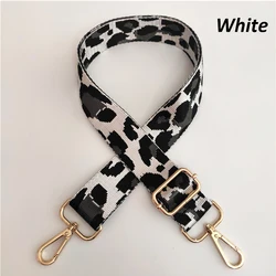 Wholesale trendy bag accessories 3.8cm Crossbody handbag shoulder leopard strap adjustable pattern replaceable webbing strap