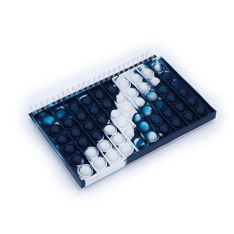 China Manufacturer Custom Printing A5 Rubber Cover  Lined Lose Stress Mental Health Spiral Notebooks