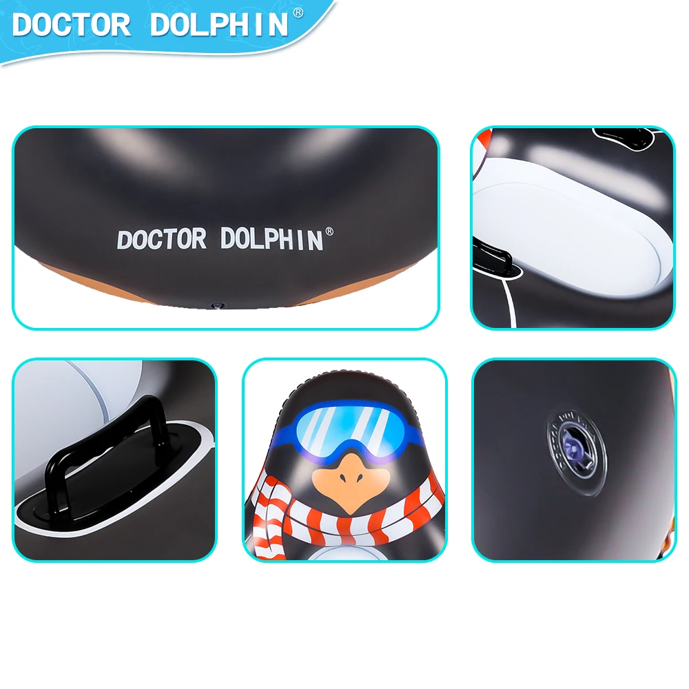 PVC Inflatable Snow Tube Sled Winter Outdoor Sports Push Winter Wholesale Sledding Snow Sled