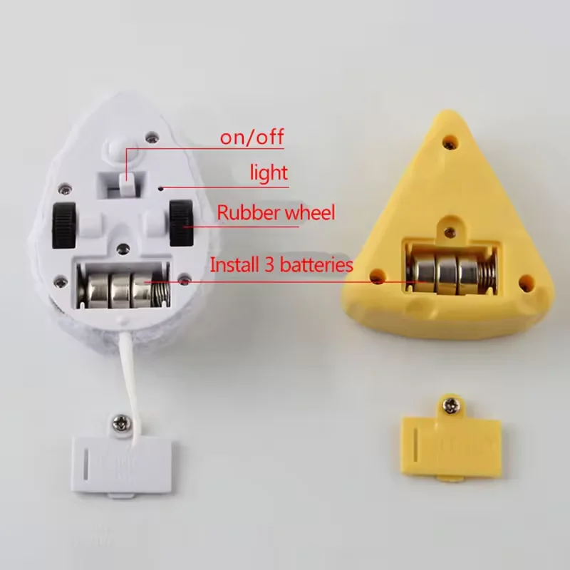 Electric Remote Control Mini Mouse Cat Toy Cheese Infrared Simulated Kitten Rat Toys for Cats Dogs Chase Exercise Pet Supplies