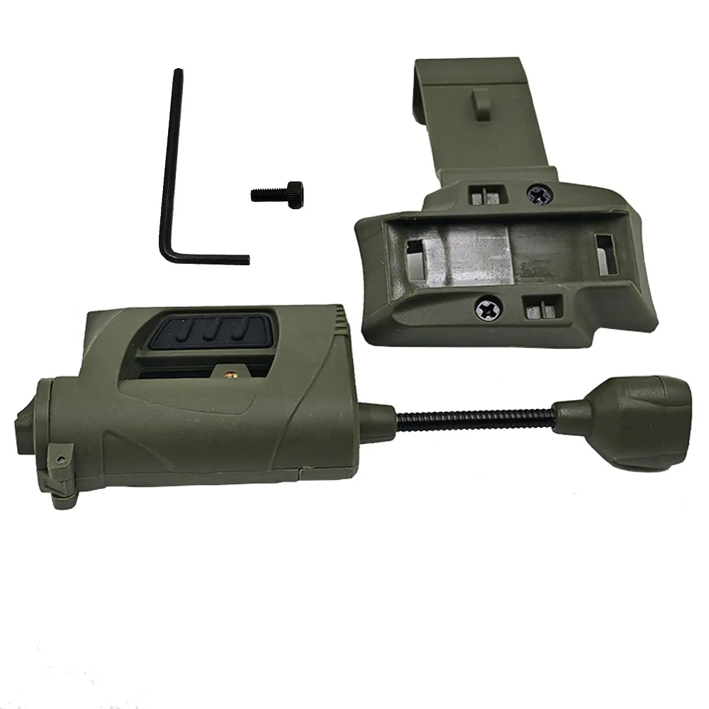 4 Modes Switch for Tactical Helmet ARC Rail Light LED Mini Head Strap MOLLE Vest Laser Lamp Handheld Flashlight MPLS CHARGE