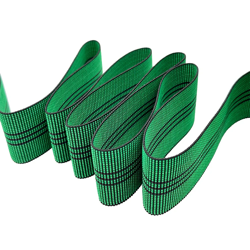 Green Webbing Polypropylene Tape Sofa Elastic Webbing For Furniture Sofa Edge Banding
