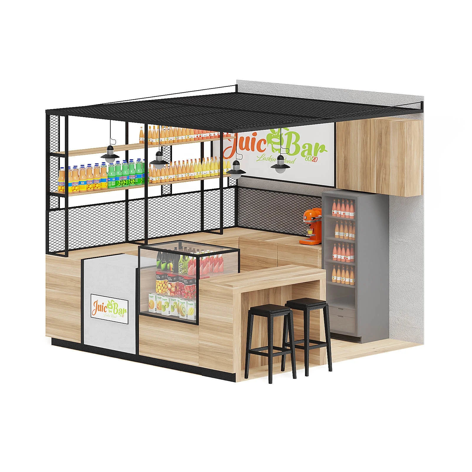 Новый дизайн киоск для продажи быстрого питания в торговом центре фруктового сока идеи бара современный киоска чая смузи