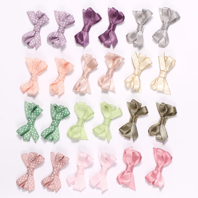 
Wholesale Baby girl Hair Clip Set Barrette Hair Aceessories for Toddler Infant Cheap Fashion Ribbon Handmade Bow Knot Group 