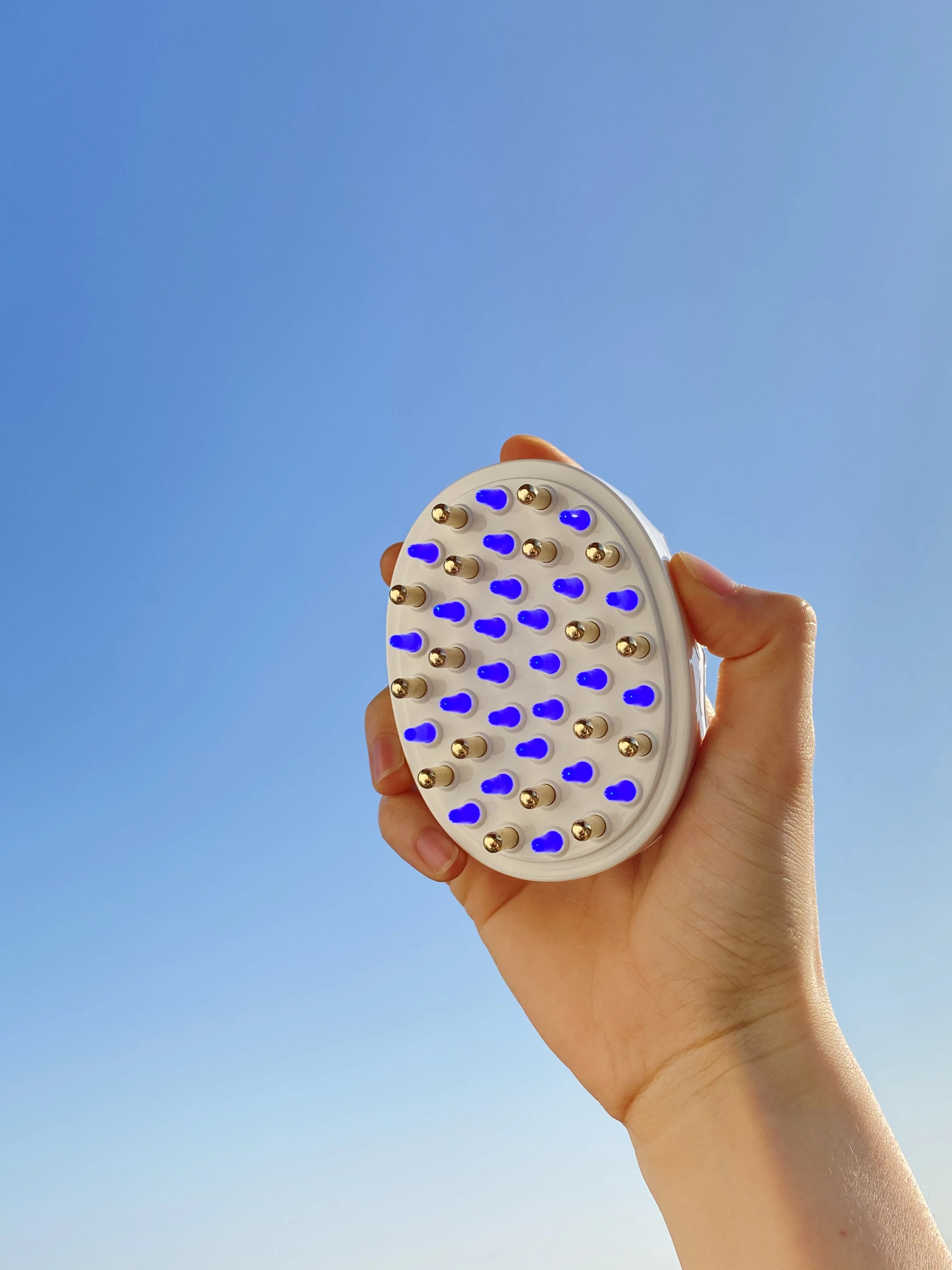 Home Red Blue Light Therapy Vibration Scalp Massage Brush EMS Anti Loss Hair Growth Massager Electric Massage Comb