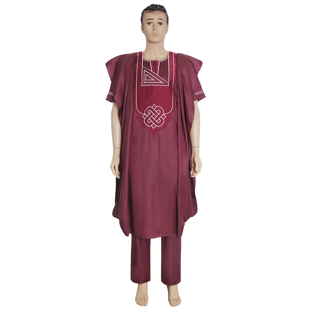 H & D Hot Red Daily Wear Dress Traditional Designs Wedding Dresses African For Fashion