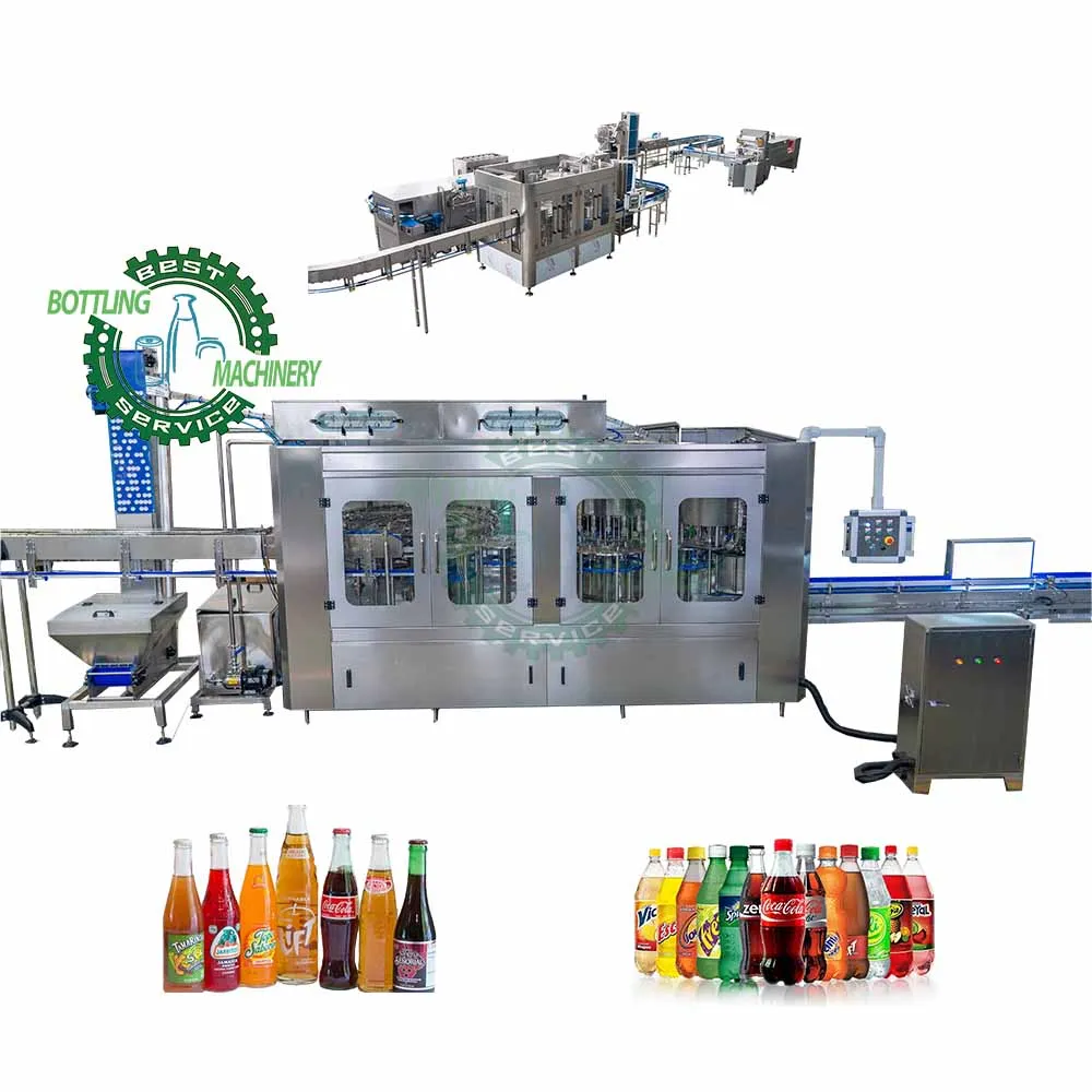 Quality assured Worthy of your trust industrial full set A to Z PET glass bottle soft drink packing machine