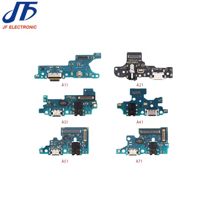JF OEM запчасти зарядный разъем USB гибкий кабель для samsung galaxy A11 A21 A31 A41 A51 A71 печатная
