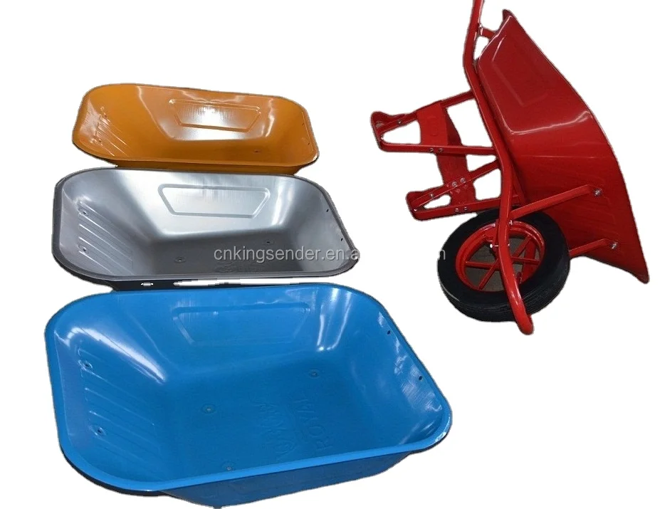 Metal Tray Material and 150KG Load WHEELBARROW WB6400