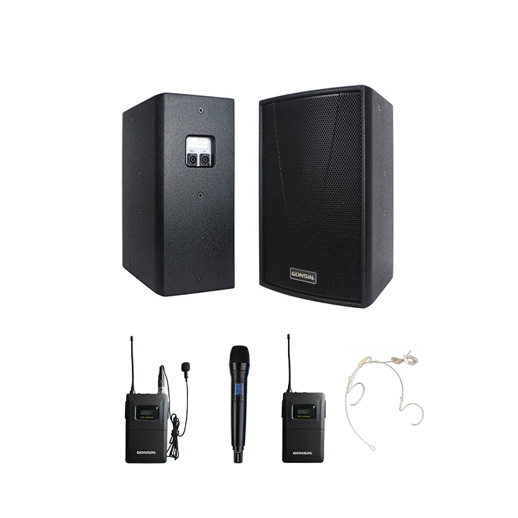 10In Full Range Speaker PA Audio System 10 Inch Speaker 10 Pouces With PA Power Amplifier, Mixer Amplifier Public Address System