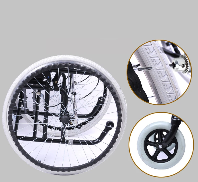 Hospital Automatic Loading Stretcher Wheelchair Folding Ambulance manual wheelchair