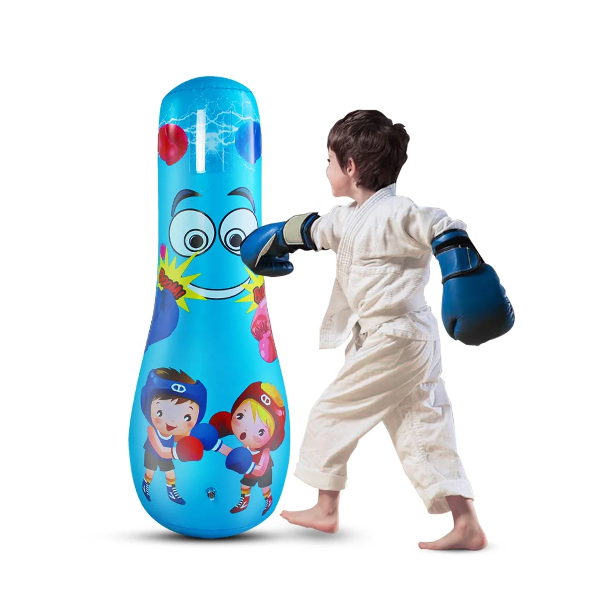 2023 new style kids sanding inflatable boxing man punching bags for sale