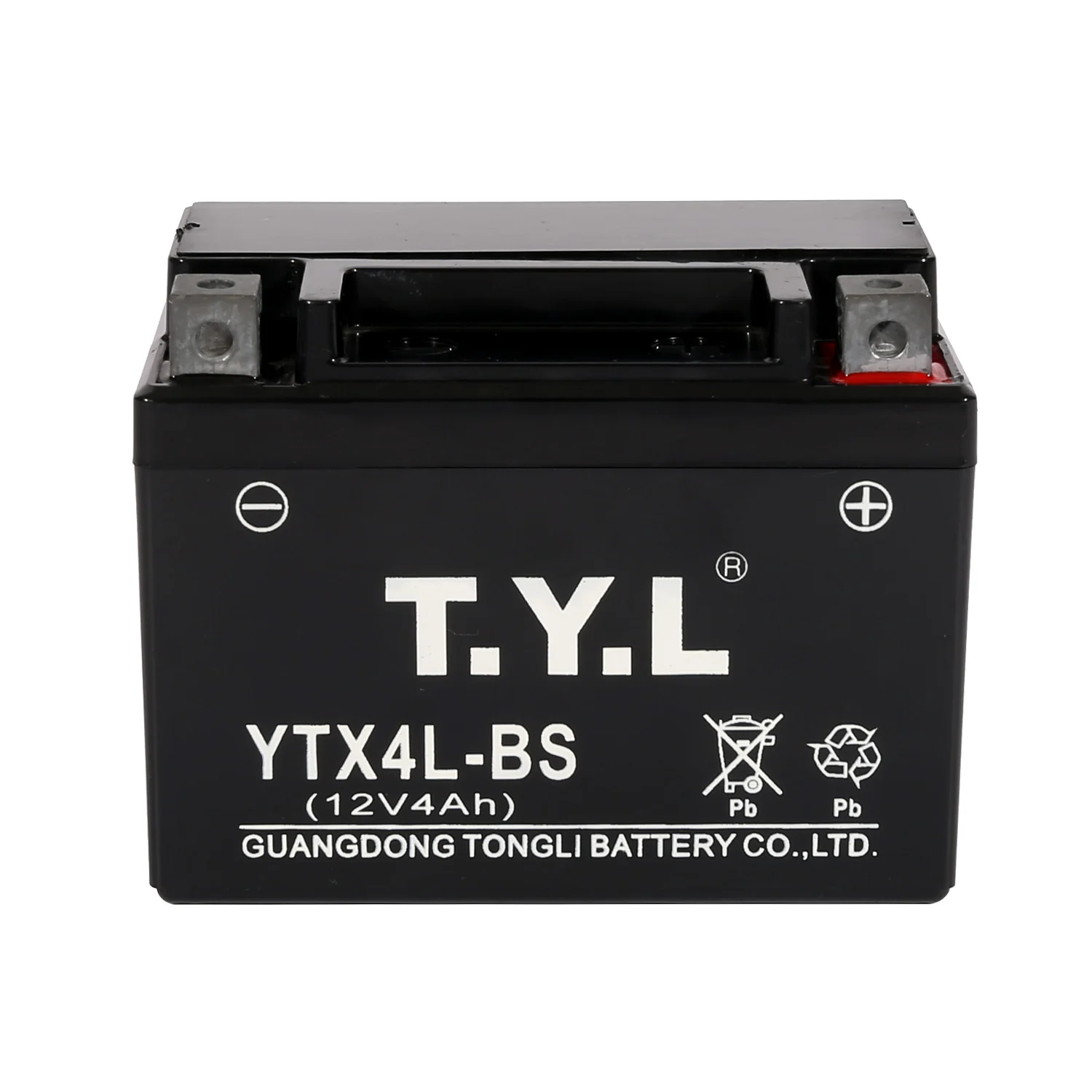 Hot sale TYL Brand 12v4ah maintenance free WetCharged MF Lead Acid Motorcycle Battery
