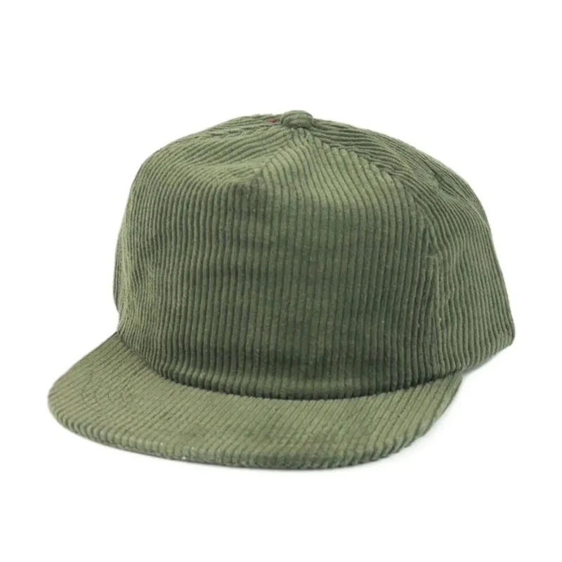 Japanese Style Retro Colorful Corduroy 5 Panel Baseball Cap Hip Hop Custom Snapback Hat For Women Men Cap with Name Customized