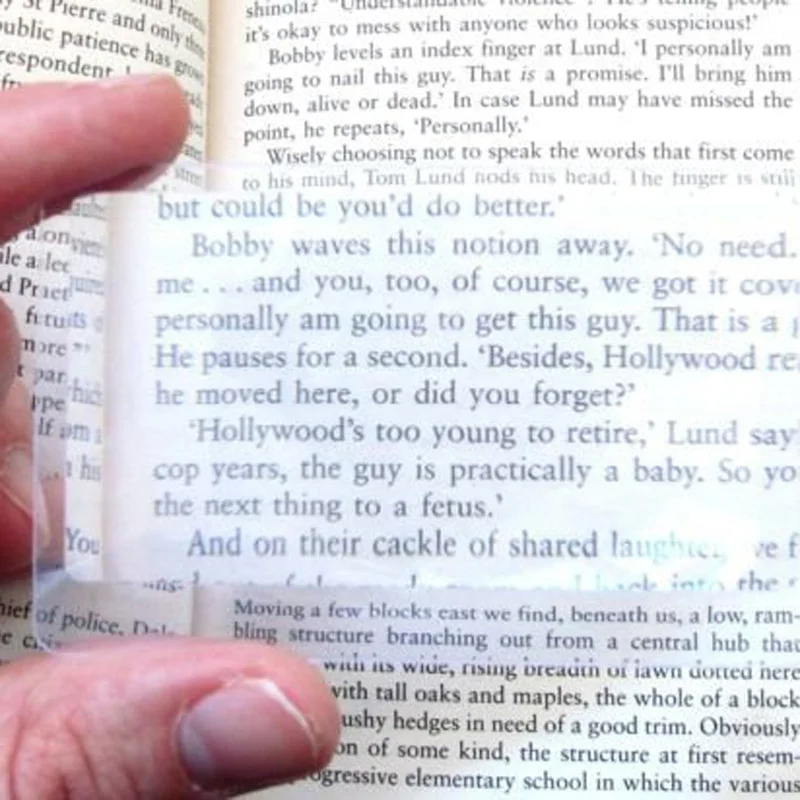 85X55mm карта-увеличительное стекло