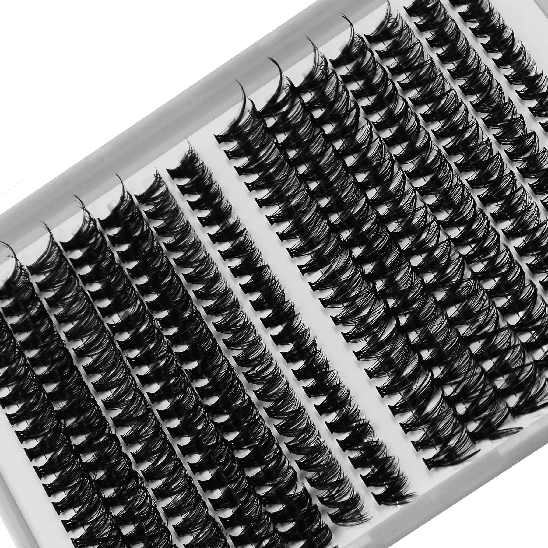 30D/40D Individual Lashes 280pcs DIY Lash Extension 9-15mm Mix Length, Wispy Cluster Reusable False Cluster Lashes