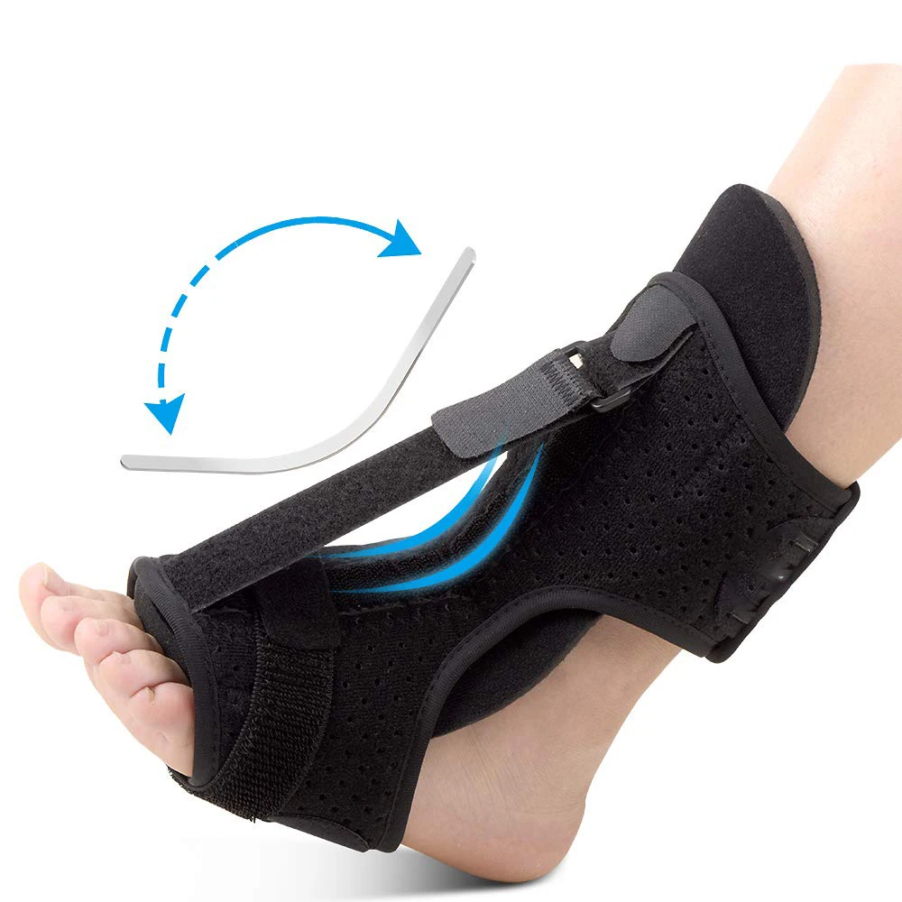 Wholesale Plantar Fasciitis Night Splint Foot Drop Brace Adjustable Elastic Night Splint For ankle drop foot