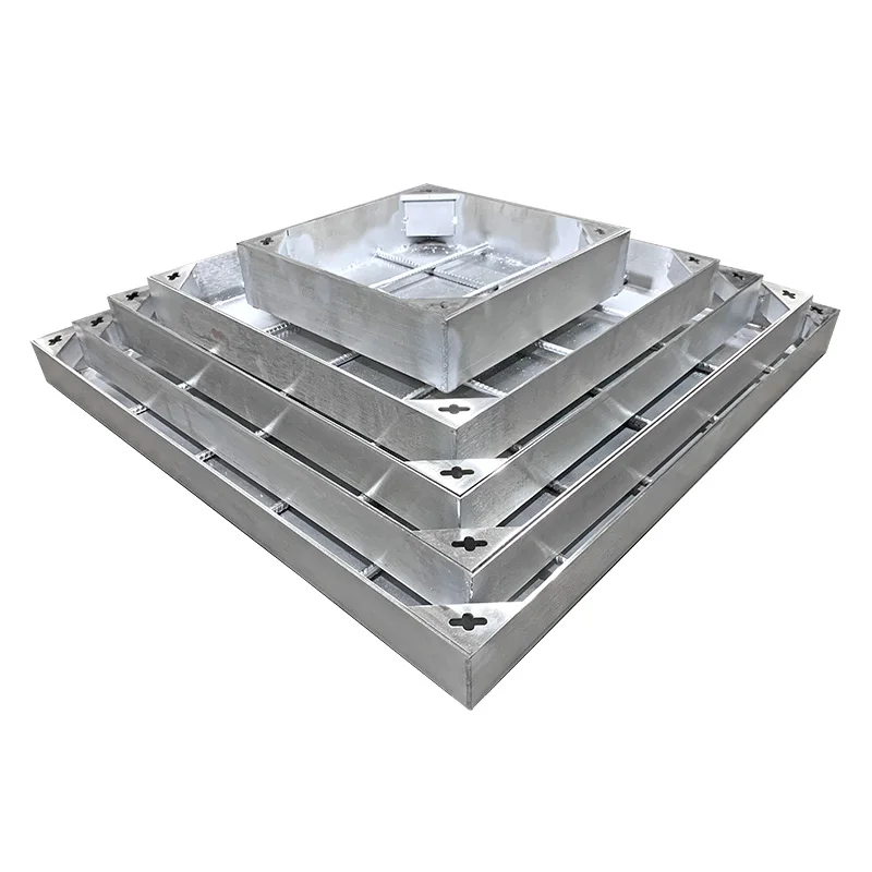 Chinese Manufacturer Wholesale 201 Sewer Garden Square Cover Square Invisible Stainless Steel Manhole Cover