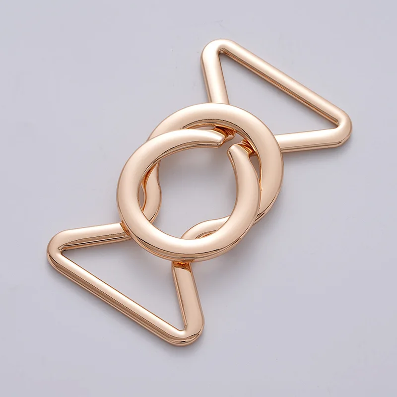 Alloy Metal Belt Buckle Adjustable Waist Trim for Coats Trenches Garments Shoes Bikinis Swimwear Bags with Bead Decoration