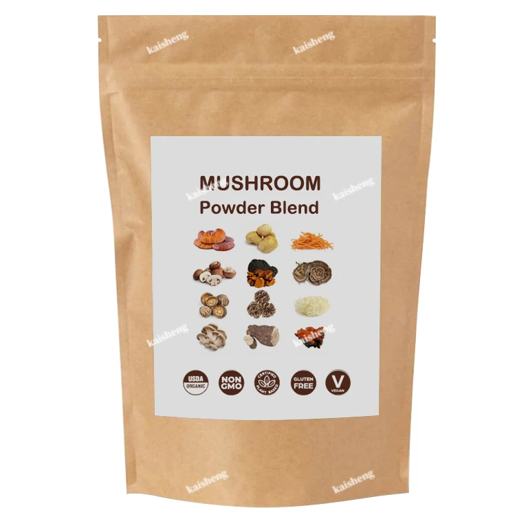 8 в 1 майтаке, индейка, хвостик, шиитаке, Устрица, Чага, кордицепс, Рейши, львы, грива, органический Грибной Порошок