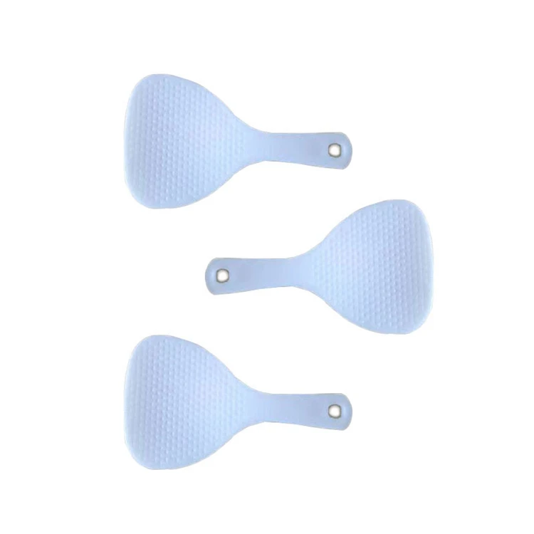 
Factory Direct Kitchen Non Stick Rice Paddle Hand Roll Spoons White Plastic Meal Spoon 