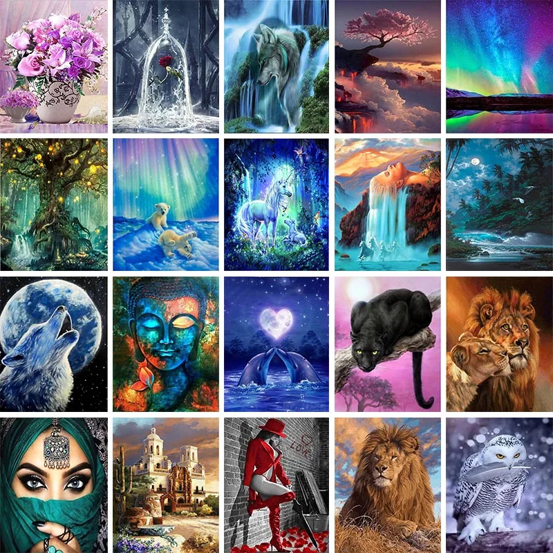 
2020 Custom Wholesale High Quality 5D Diy Diamond Art Painting Kit Full Drill 