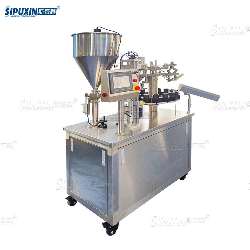Semi Automatic Aluminum Ointment Tube Filler Tube Filling and Sealing Machine