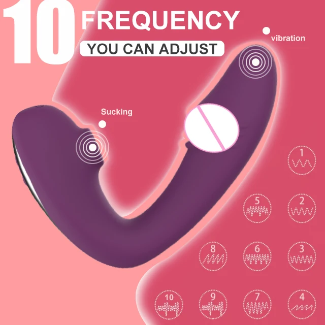 Amazon Adult Suction Vibrator Sucking Adult Strap Dildo Vibrator Sex Toys For Women Suck Massage