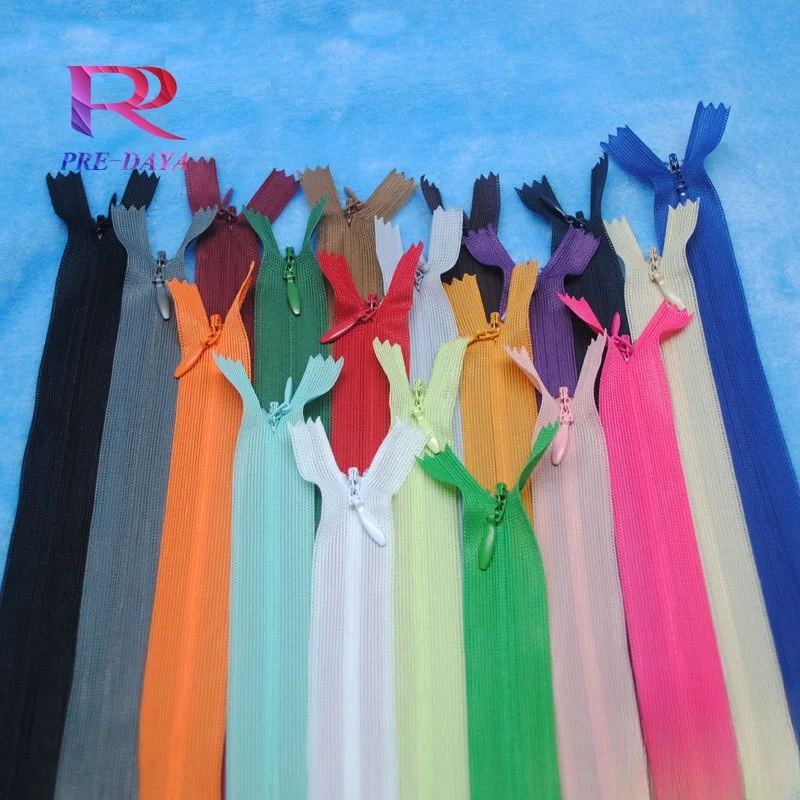 Wholesale Invisible Zipper Lace Multi Color 25  Cm Long Clothing Zipper