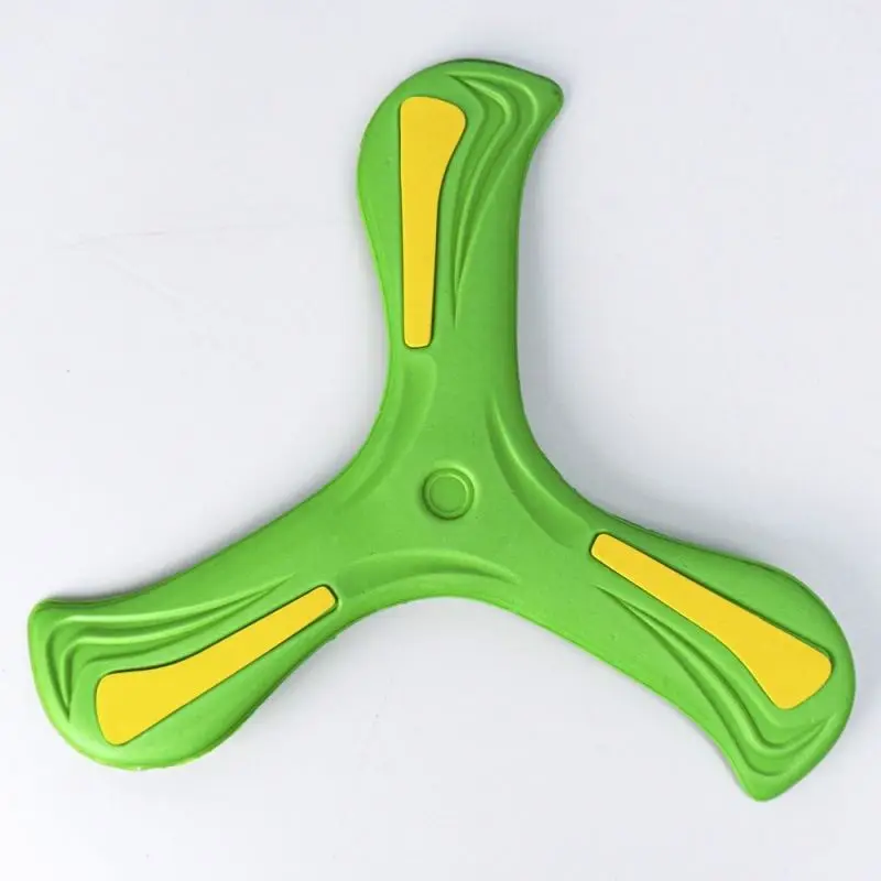 Boomerang kids boys three-leaf boomerang fly back outdoor toy spinning darts soft saucer