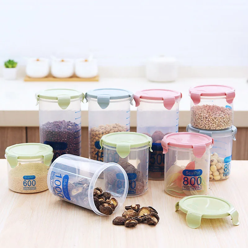 Wholesale Plastic High Quality Home Transparent Seal Food Storage Container Plastic Food Storage Box With Airtight Lid