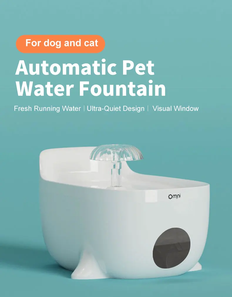 Filter USB Electric Mute Cat Recirculate Filtring Drinker Auto Cat Water Fountain for Cats Pet Water Dispenser