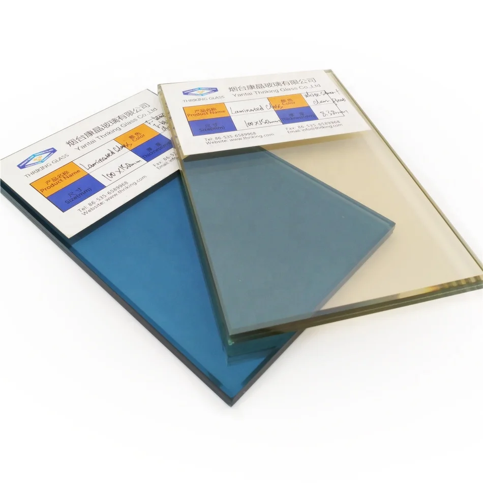 Factory Custom Dark Green Smoke Grey Silver White Reflective Colorful Glass