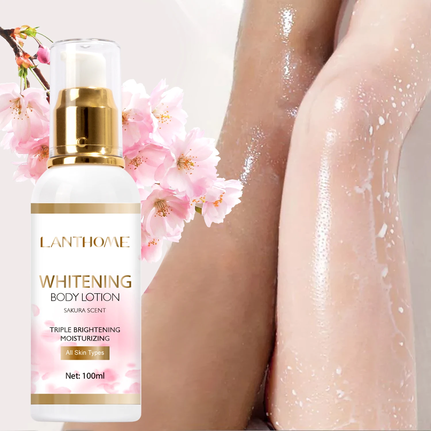Custom Natural Organic Skin Care moisturizing Material Body Skin Bleaching Cream Lightening Skin Whitening Body Lotion