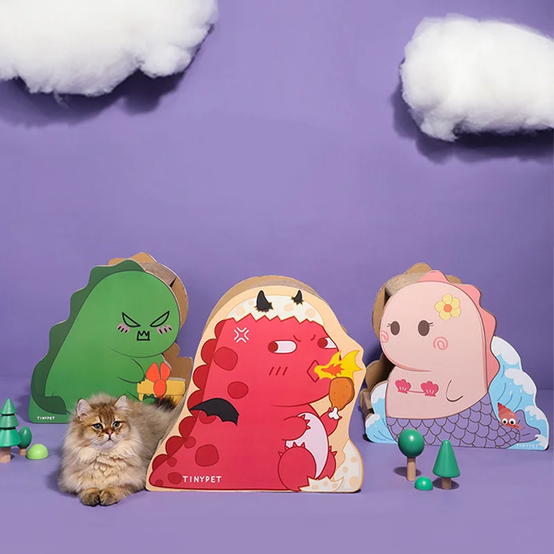 Home cat toy scratch corrugated cat scratch dragon shape cat scratcher