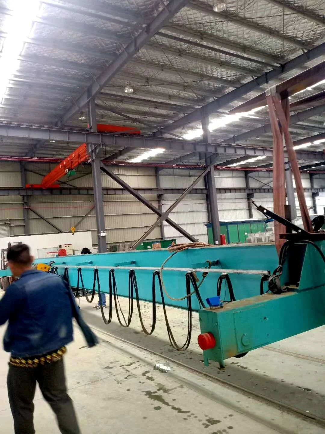 customized size 5ton 10ton 20ton single girder remote control overhead crane bridge crane with electric hoist for sale