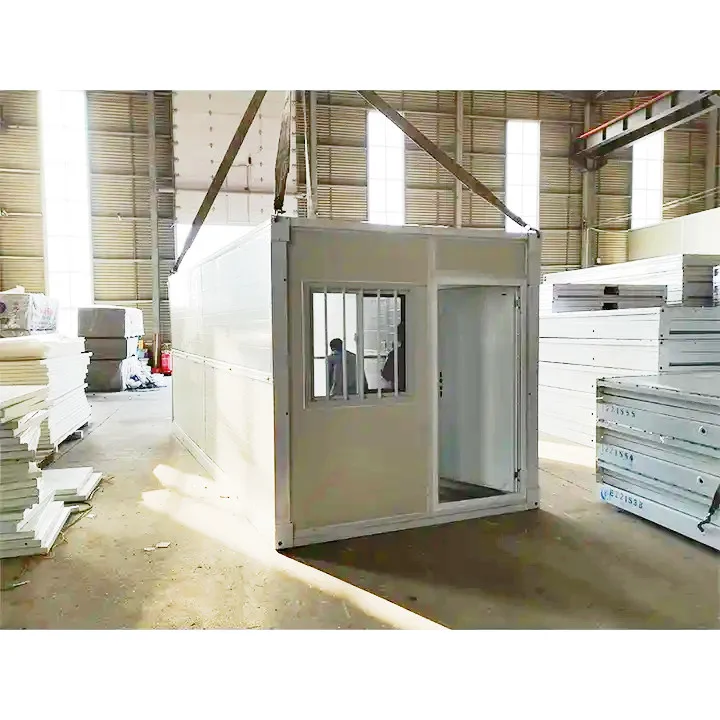 2 Min Prefabricated/Prefab Flat Pack Tiny Portable Mobile Garden Readymade Foldable Folding Container Cabin/Office/House