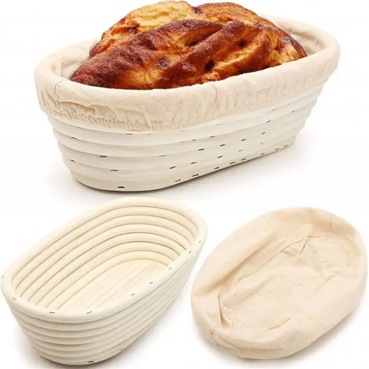 Preparer Un Banneton Levain Sans Doublure 8P Cadeau De Patisserie Couteau A Bain Arc Kit Fait Maison Entree Au Bio Contenants
