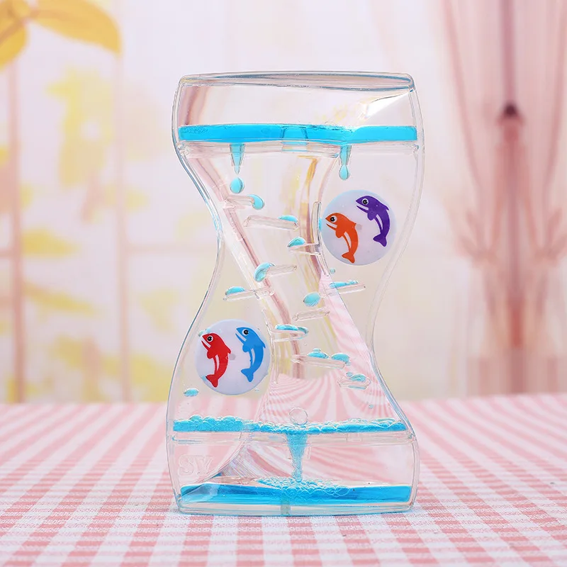 New creative home liquid hourglass decorative ornaments desktop gift wholesale