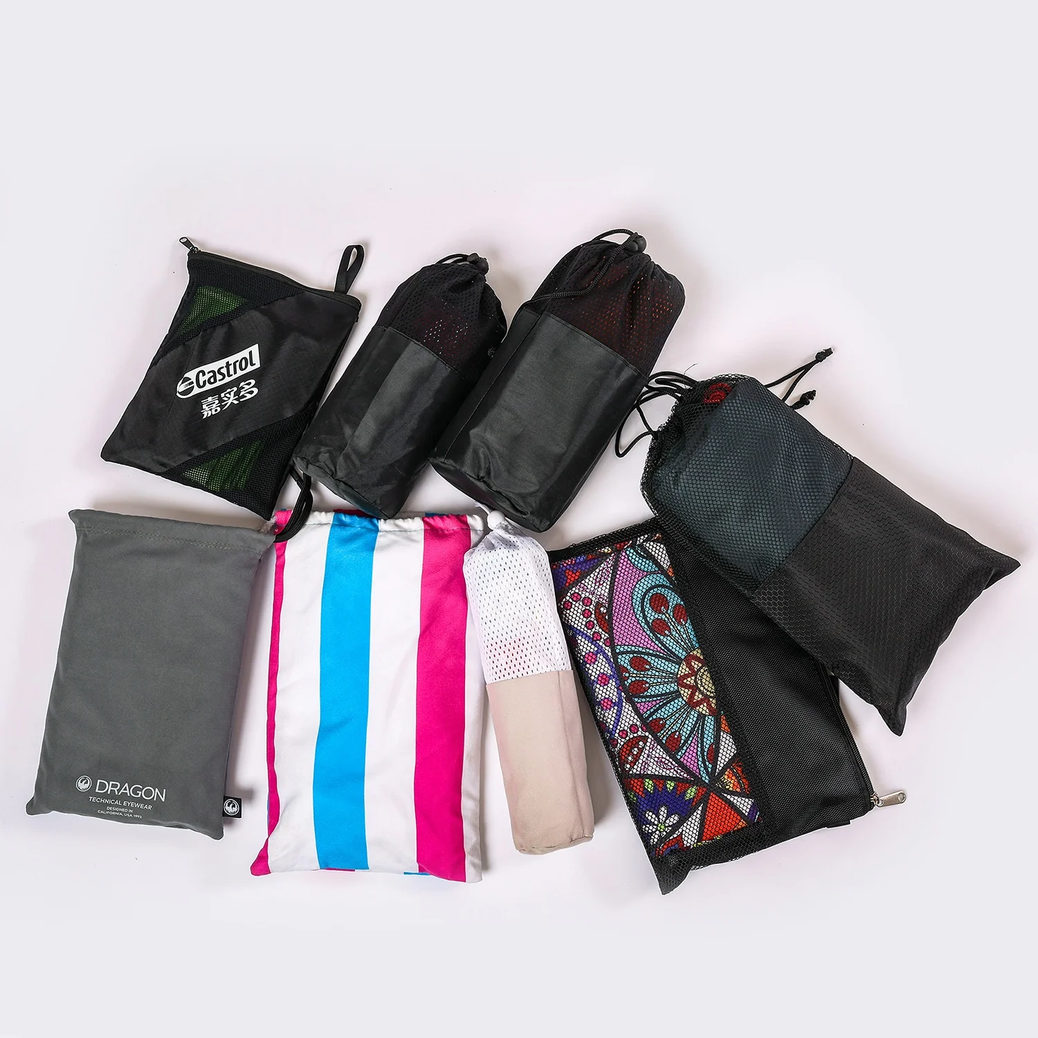 Custom Logo Minecraft Creeper Checkered 30*100 CM Soft Microfibre Beach Towels