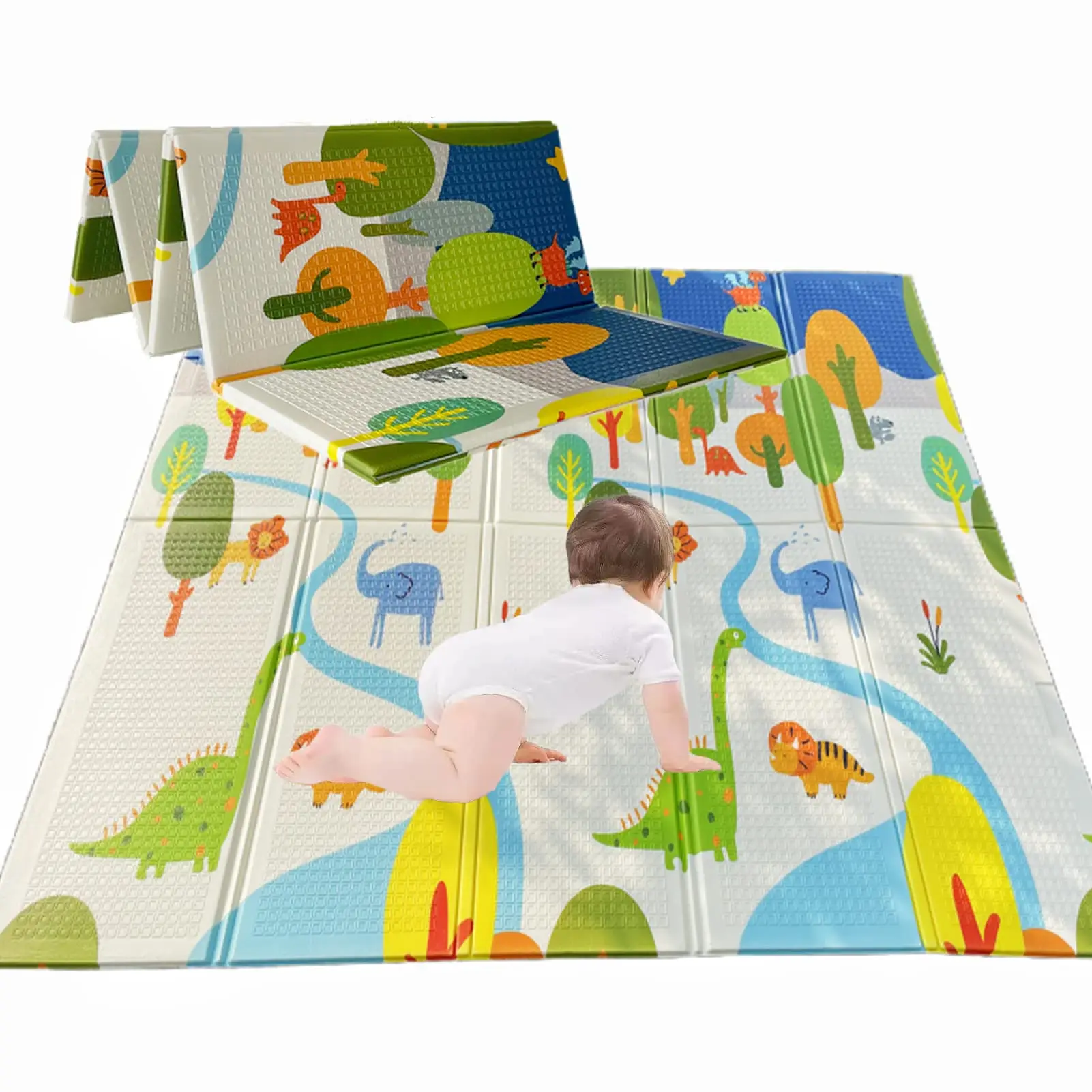 Baby xpe crawling baby foldable play mat Eco-friendly raw material accept customization pattern