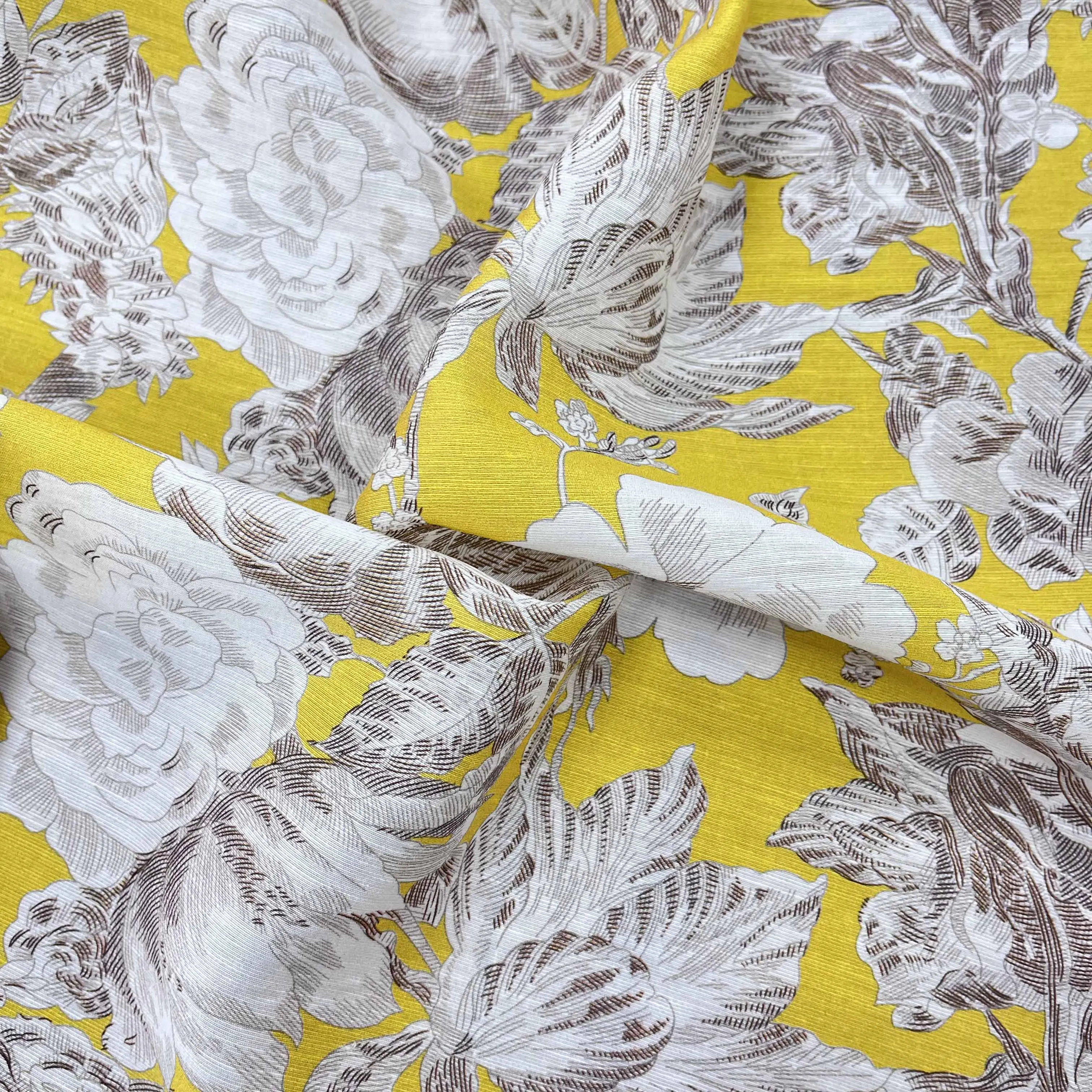 Top quality 67% lyocell 17% Nylon 16% Linen woven poplin fabric custom print breathable soft for women dress