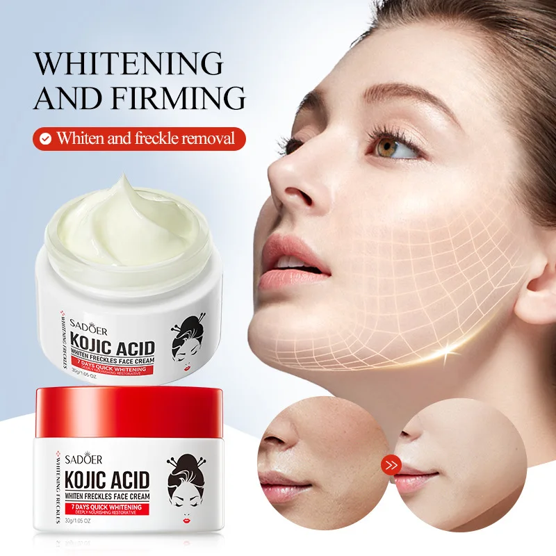 Wholesale Women Beauty Kojic Acid Whitening Freckle Removing Cream Brightening Whitening Melanin Removing Face Cream