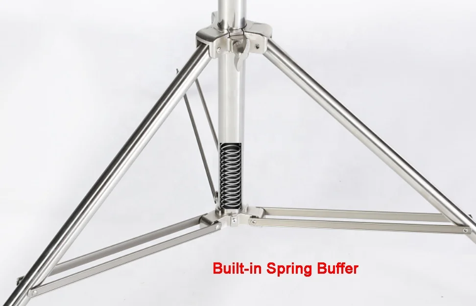 2.8m Stainless Steel Light Stand,Tu be Dia.35/30/25mm,Max Load 8KG