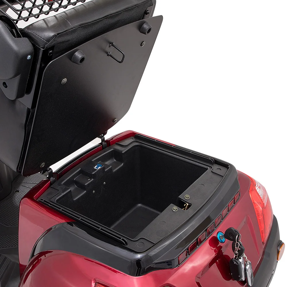 USA america warehouse High quality red 48 V disabled  scooter electric 4 wheel