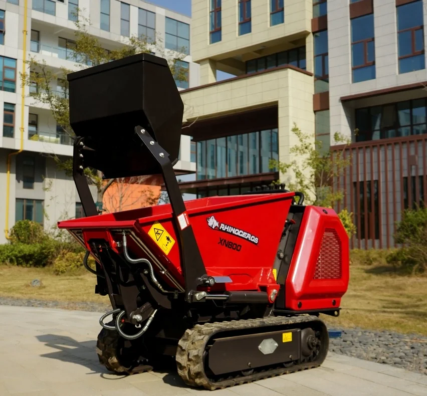 Truck mini dumper Rhinoceros XN800 mini dumper truck 800kgs crawler dumper new used